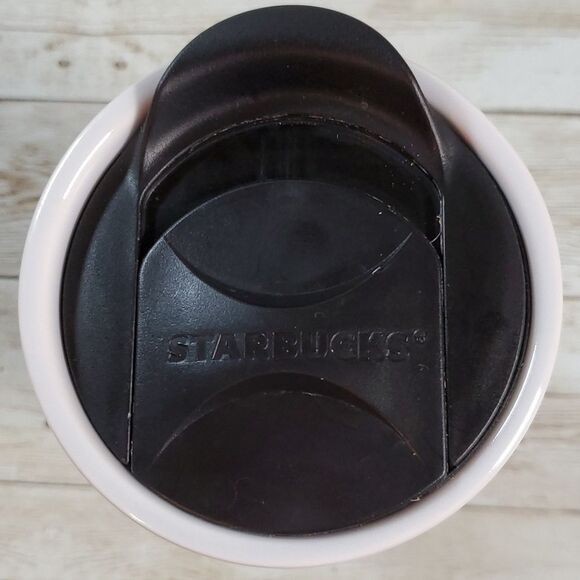 2011 Starbucks Logo 12 oz.‎ Ceramic Coffee Double Wall Tumbler Travel Cup - Picture 3 of 7